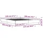 Engineered wood bed frame in smoked oak, 120x200cm. by vidaXL, Beds and slatted bases - Ref: Foro24-3209867, Price: 114,18 €,...
