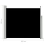 Black retractable garden side awning 100x300 cm by vidaXL, Umbrellas - Ref: Foro24-48370, Price: 65,63 €, Discount: %