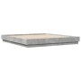 Engineered wood bed frame in concrete gray, 200x200cm. by vidaXL, Beds and slatted bases - Ref: Foro24-3209831, Price: 136,74...