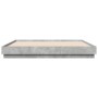 Engineered wood bed frame in concrete gray, 200x200cm. by vidaXL, Beds and slatted bases - Ref: Foro24-3209831, Price: 136,74...