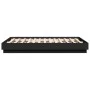 Engineered wood black bed frame 135x190 cm by vidaXL, Beds and slatted bases - Ref: Foro24-3209878, Price: 129,17 €, Discount: %