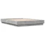 Bettgestell aus grauem Beton-Engineered-Holz, 140x190 cm. von vidaXL, Betten und Lattenroste - Ref: Foro24-3209873, Preis: 12...