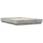 Bettgestell aus grauem Beton-Engineered-Holz, 140x190 cm. von vidaXL, Betten und Lattenroste - Ref: Foro24-3209873, Preis: 12...