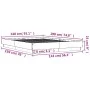 Bettgestell aus grauem Beton-Engineered-Holz, 140x190 cm. von vidaXL, Betten und Lattenroste - Ref: Foro24-3209873, Preis: 12...