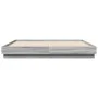 Engineered wood bed frame in Sonoma gray, 200x200 cm. by vidaXL, Beds and slatted bases - Ref: Foro24-3209833, Price: 140,60 ...