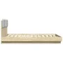 Estructura de cama cabecero luces LED roble Sonoma 150x200 cm de vidaXL, Camas y somieres - Ref: Foro24-3210005, Precio: 193,...