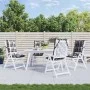 Kissen für Hochlehner-Stühle, 4 Stück, Oxford-Stoff, grau kariert. von vidaXL, Kissen für Stühle und Sofas - Ref: Foro24-3776...