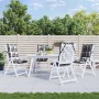 Kissen für Hochlehner-Stühle, 4 Stück, Oxford-Stoff, grau kariert. von vidaXL, Kissen für Stühle und Sofas - Ref: Foro24-3776...