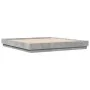 Bed frame with LED lights concrete gray 180x200 cm by vidaXL, Beds and slatted bases - Ref: Foro24-3209775, Price: 185,83 €, ...