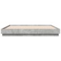 Estructura de cama con luces LED gris hormigón 180x200 cm de vidaXL, Camas y somieres - Ref: Foro24-3209775, Precio: 193,71 €...