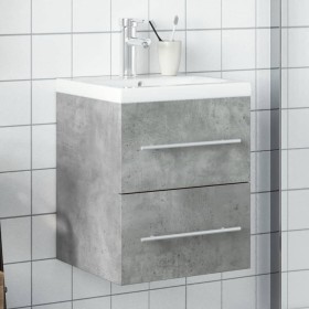 Mueble de baño con lavabo integrado gris hormigón