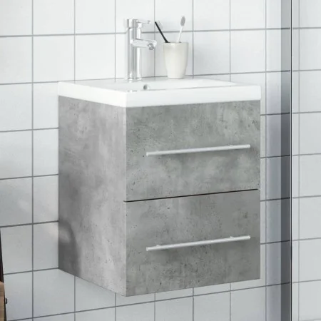 Badezimmermöbel mit integriertem Waschbecken in Betongrau. von vidaXL, Badezimmerwaschtische - Ref: Foro24-3278759, Preis: 15...