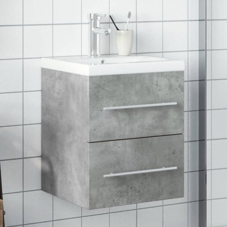 Badezimmermöbel mit integriertem Waschbecken in Betongrau. von vidaXL, Badezimmerwaschtische - Ref: Foro24-3278759, Preis: 16...