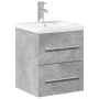 Badezimmermöbel mit integriertem Waschbecken in Betongrau. von vidaXL, Badezimmerwaschtische - Ref: Foro24-3278759, Preis: 15...