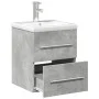 Badezimmermöbel mit integriertem Waschbecken in Betongrau. von vidaXL, Badezimmerwaschtische - Ref: Foro24-3278759, Preis: 15...