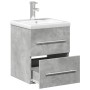 Badezimmermöbel mit integriertem Waschbecken in Betongrau. von vidaXL, Badezimmerwaschtische - Ref: Foro24-3278759, Preis: 16...