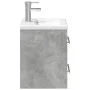 Badezimmermöbel mit integriertem Waschbecken in Betongrau. von vidaXL, Badezimmerwaschtische - Ref: Foro24-3278759, Preis: 15...
