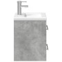 Badezimmermöbel mit integriertem Waschbecken in Betongrau. von vidaXL, Badezimmerwaschtische - Ref: Foro24-3278759, Preis: 16...