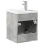 Badezimmermöbel mit integriertem Waschbecken in Betongrau. von vidaXL, Badezimmerwaschtische - Ref: Foro24-3278759, Preis: 15...
