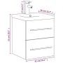 Badezimmermöbel mit integriertem Waschbecken in Betongrau. von vidaXL, Badezimmerwaschtische - Ref: Foro24-3278759, Preis: 15...