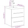 Mueble de baño con lavabo integrado gris hormigón by vidaXL, bathroom vanities - Ref: Foro24-3278759, Price: 165,47 €, Discou...