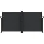 Toldo lateral retráctil negro 120x1200 cm de vidaXL, Sombrillas - Ref: Foro24-4004789, Precio: 125,60 €, Descuento: %