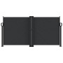 Toldo lateral retráctil negro 120x1200 cm by vidaXL, Umbrellas - Ref: Foro24-4004789, Price: 127,76 €, Discount: %