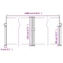 Toldo lateral retráctil negro 120x1200 cm by vidaXL, Umbrellas - Ref: Foro24-4004789, Price: 127,76 €, Discount: %