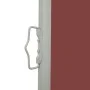 Toldo lateral retráctil de jardín marrón 140x500 cm de vidaXL, Sombrillas - Ref: Foro24-48399, Precio: 92,54 €, Descuento: %