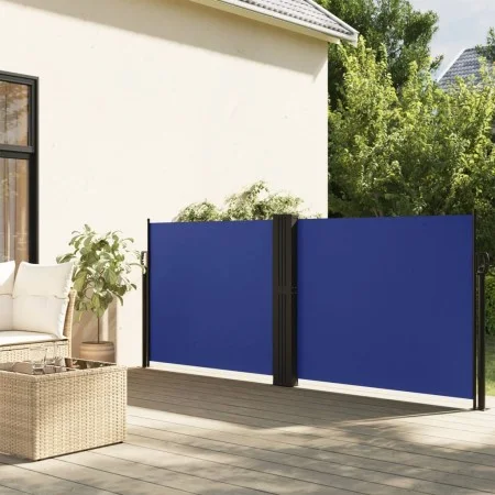 Toldo lateral retráctil azul 140x1200 cm by vidaXL, Umbrellas - Ref: Foro24-4004806, Price: 141,53 €, Discount: %