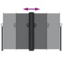 Toldo lateral retráctil negro 160x1200 cm by vidaXL, Umbrellas - Ref: Foro24-4004819, Price: 157,34 €, Discount: %