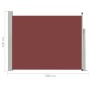 Brown retractable garden side awning 140x500 cm by vidaXL, Umbrellas - Ref: Foro24-48399, Price: 94,63 €, Discount: %