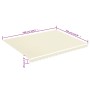Tela de repuesto para toldo crema 4,5x3,5 m