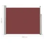 Toldo lateral retráctil de jardín marrón 140x500 cm de vidaXL, Sombrillas - Ref: Foro24-48399, Precio: 92,54 €, Descuento: %