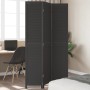 Biombo separador de 3 paneles madera maciza Paulownia negro by vidaXL, Room dividers - Ref: Foro24-358847, Price: 109,64 €, D...