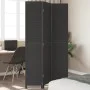 Biombo separador de 3 paneles madera maciza Paulownia negro by vidaXL, Room dividers - Ref: Foro24-358847, Price: 107,42 €, D...