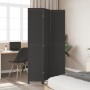 Biombo separador de 3 paneles madera maciza Paulownia negro by vidaXL, Room dividers - Ref: Foro24-358847, Price: 109,64 €, D...