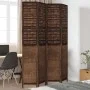 Biombo separador de 4 paneles madera paulownia marrón oscuro by vidaXL, Room dividers - Ref: Foro24-358708, Price: 128,84 €, ...