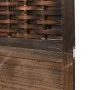 Biombo separador de 4 paneles madera paulownia marrón oscuro by vidaXL, Room dividers - Ref: Foro24-358708, Price: 128,84 €, ...