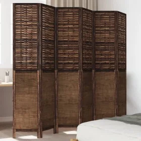 Sechsflügeliger Raumteiler aus dunkelbraunem Paulownia-Holz. von vidaXL, Raumteiler - Ref: Foro24-358715, Preis: 186,73 €, Ra...