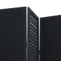 Biombo separador de 4 paneles madera maciza Paulownia negro by vidaXL, Room dividers - Ref: Foro24-358851, Price: 140,95 €, D...