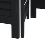 Biombo separador de 4 paneles madera maciza Paulownia negro by vidaXL, Room dividers - Ref: Foro24-358851, Price: 140,95 €, D...