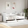 Engineered wood sun lounger with drawers, white, 75x190 cm by vidaXL, Beds and slatted bases - Ref: Foro24-3280860, Price: 19...