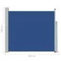 Retractable side garden awning blue 100x300 cm by vidaXL, Umbrellas - Ref: Foro24-48372, Price: 60,40 €, Discount: %