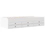 Engineered wood sun lounger with drawers, white, 75x190 cm by vidaXL, Beds and slatted bases - Ref: Foro24-3280888, Price: 17...
