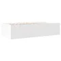 Engineered wood sun lounger with drawers, white, 75x190 cm by vidaXL, Beds and slatted bases - Ref: Foro24-3280888, Price: 17...