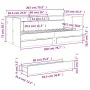 Sunbed with smoked oak engineered wood drawers 100x200 cm by vidaXL, Beds and slatted bases - Ref: Foro24-3280843, Price: 187...