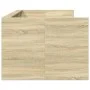 Sunbed with drawers in Sonoma oak engineered wood 100x200 cm by vidaXL, Beds and slatted bases - Ref: Foro24-3280841, Price: ...