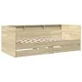 Sunbed with drawers made of Sonoma oak engineered wood 75x190 cm by vidaXL, Beds and slatted bases - Ref: Foro24-3280862, Pri...