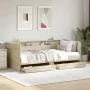 Sunbed with drawers made of Sonoma oak engineered wood 75x190 cm by vidaXL, Beds and slatted bases - Ref: Foro24-3280862, Pri...